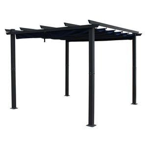 3 Meter Aluminum Framed Pergola, Navy - International Caravan