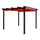3 Meter Aluminum Framed Pergola, Terra Cotta - International Caravan