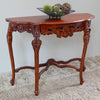Windsor Hand-Carved Half Moon Console Table - International Caravan