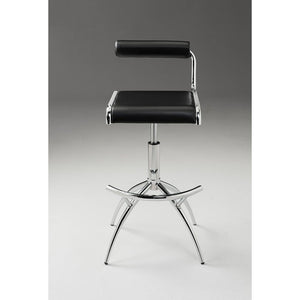 Pu Barstool W/ Chrome Legs, Set Of 2 - Creative Images