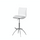 Pure White Pu Seat, Chrome Base Stool, Set Of 2 - Creative Images