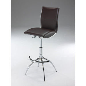 Pu Seat, Chrome Base Stool, Set Of 2 - Creative Images