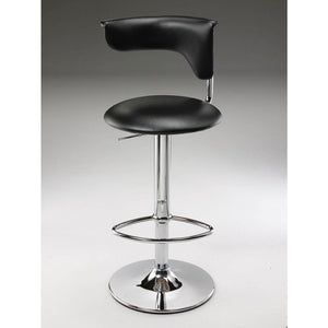 Bar Stool, Adj High; Black - Creative Images