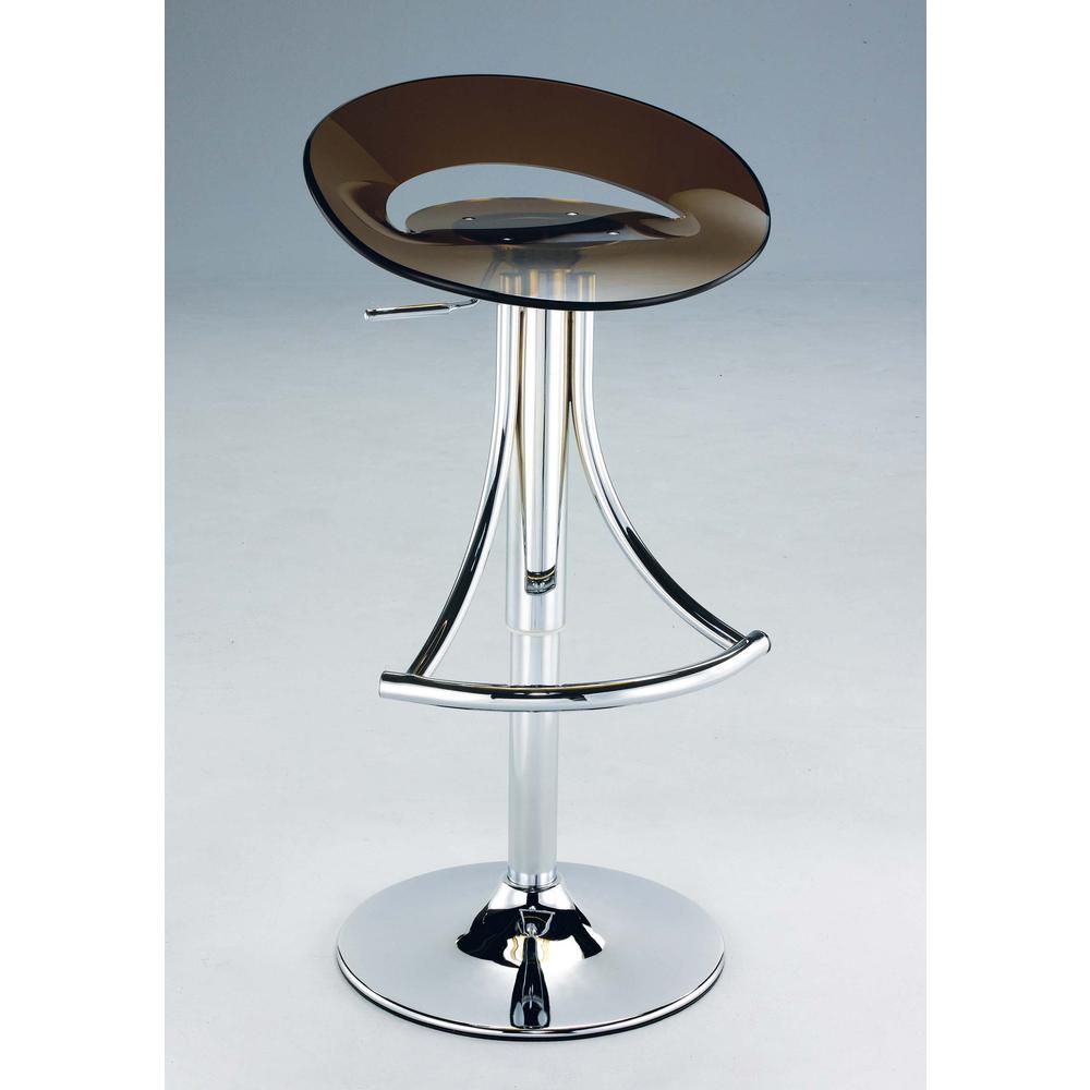Arcrylic Bar Stool, Smoke - Creative Images
