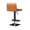 Bar Stool/Black Base, Cognac Pu - Creative Images