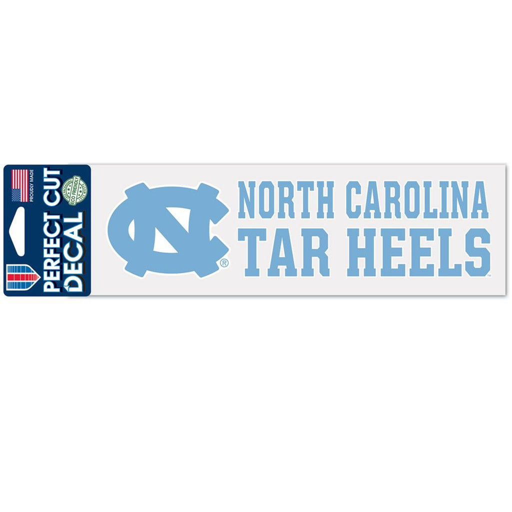 North Carolina Tar Heels Decal 3x10 Perfect Cut Color - WinCraft