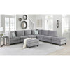 Simona Gray Velvet 8Pc Modular Sectional Sofa - Lilola Home