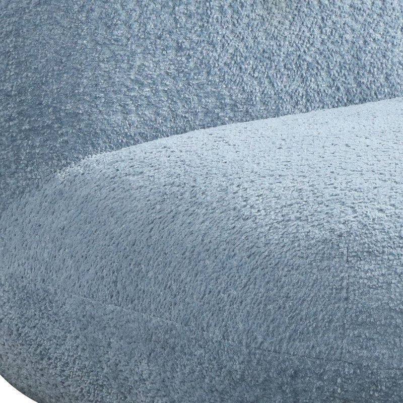 Weston 21.5''W Blue Chenille Deer-Shaped Kids Chair - Lilola Home