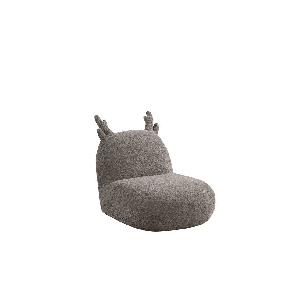 Weston 21.5''W Brown Chenille Deer-Shaped Kids Chair - Lilola Home