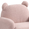 Raelynn 25.5''W Pink Sherpa Bear-Shaped Kids Armchair - Lilola Home