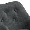 Fenix 19.5''W Gray Linen Kids Chair with Button Tufted Back and Wooden Legs - Lilola Home