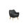 Fenix 19.5''W Gray Linen Kids Chair with Button Tufted Back and Wooden Legs - Lilola Home
