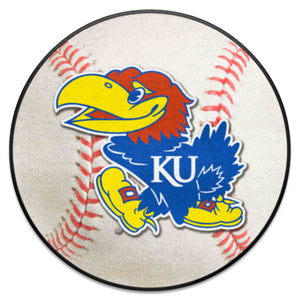 Fanmats - University of Kansas Baseball Mat 27'' diameter