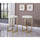 Dorrington Modern Faux Leather Backless Bar Stool in White/Gold (Set of 2) - Best Master Furniture