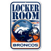 Denver Broncos Sign 11x17 Plastic Locker Room Design - WinCraft