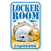 Los Angeles Chargers Sign 11x17 Plastic Locker Room Design - WinCraft