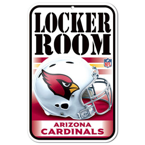 Arizona Cardinals Sign 11x17 Plastic Locker Room Design - WinCraft