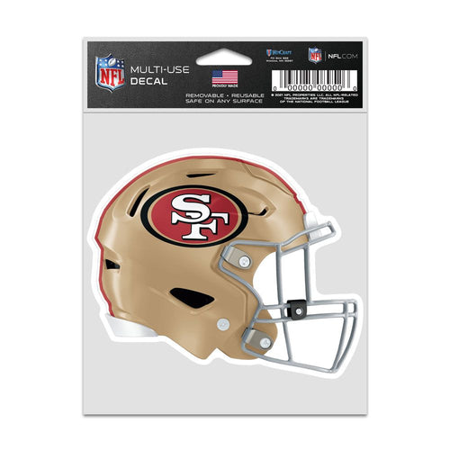 San Francisco 49ers Decal 3.75x5 Helmet Fan - WinCraft
