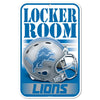 Detroit Lions Sign 11x17 Plastic Locker Room Design - WinCraft