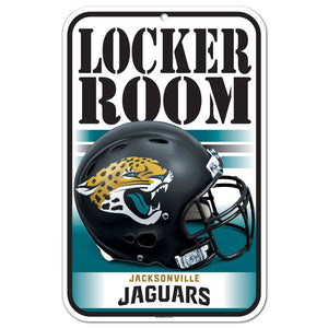 Jacksonville Jaguars Sign 11x17 Plastic Locker Room Design - WinCraft