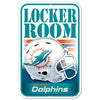 Miami Dolphins Sign 11x17 Plastic Locker Room Design - WinCraft