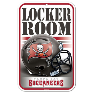 Tampa Bay Buccaneers Sign 11x17 Plastic Locker Room Design - WinCraft