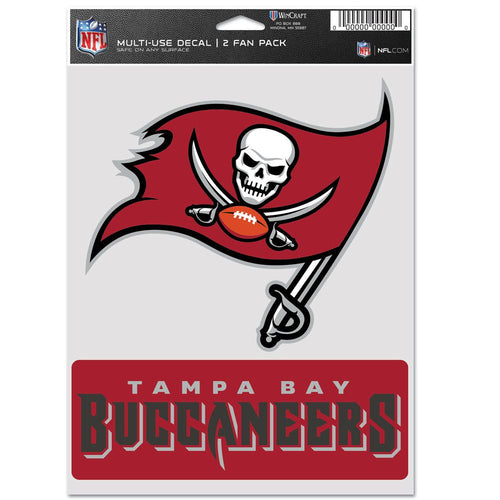 Tampa Bay Buccaneers Decal Multi Use Fan 2 Pack - WinCraft