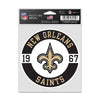 New Orleans Saints Decal 3.75x5 Patch Fan - WinCraft