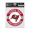 Tampa Bay Buccaneers Decal 3.75x5 Patch Fan - WinCraft