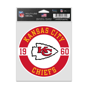 Kansas City Chiefs Decal 3.75x5 Patch Fan - WinCraft