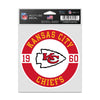 Kansas City Chiefs Decal 3.75x5 Patch Fan - WinCraft
