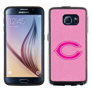 Chicago Bears Phone Case Pink Football Pebble Grain Feel Samsung Galaxy S6 CO - Gamewear