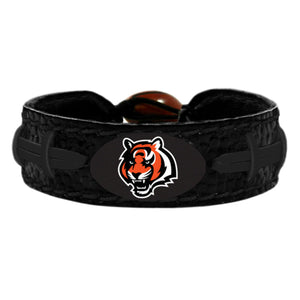 Cincinnati Bengals Bracelet Team Color Tonal Black Football CO - Gamewear