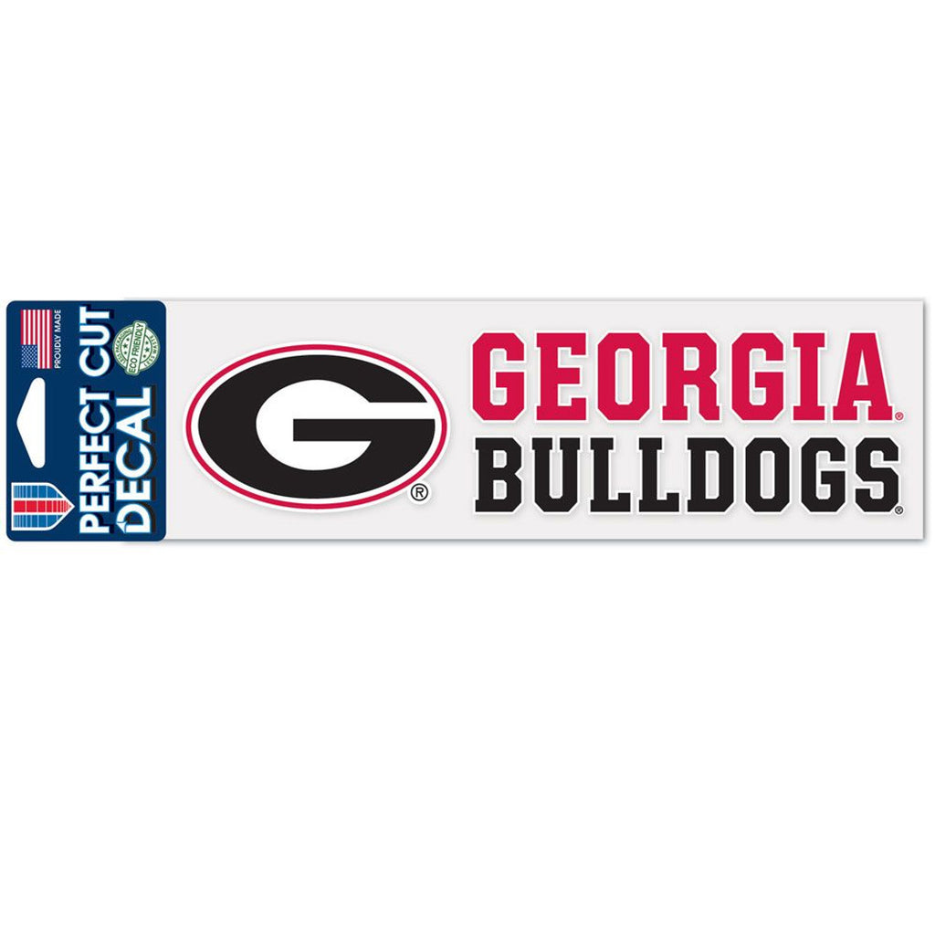 Georgia Bulldogs Decal 3x10 Perfect Cut Wordmark Color - WinCraft