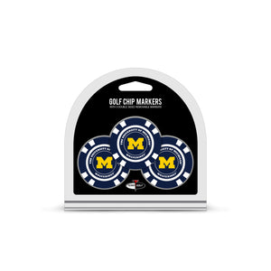 Michigan Wolverines Golf Chip with Marker 3 Pack - Team Golf