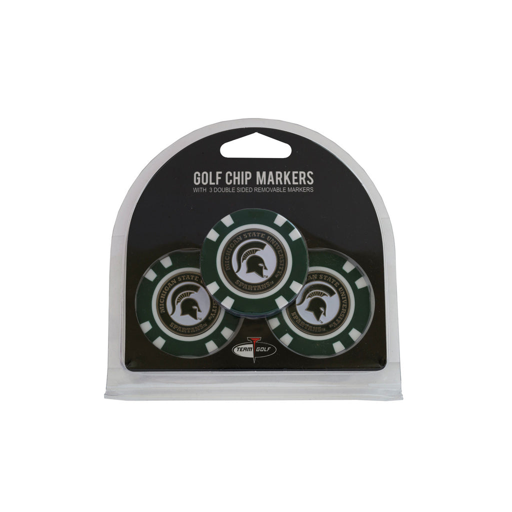 Michigan State Spartans Golf Chip with Marker 3 Pack - Team Golf