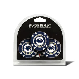 Penn State Nittany Lions Golf Chip with Marker 3 Pack - Team Golf