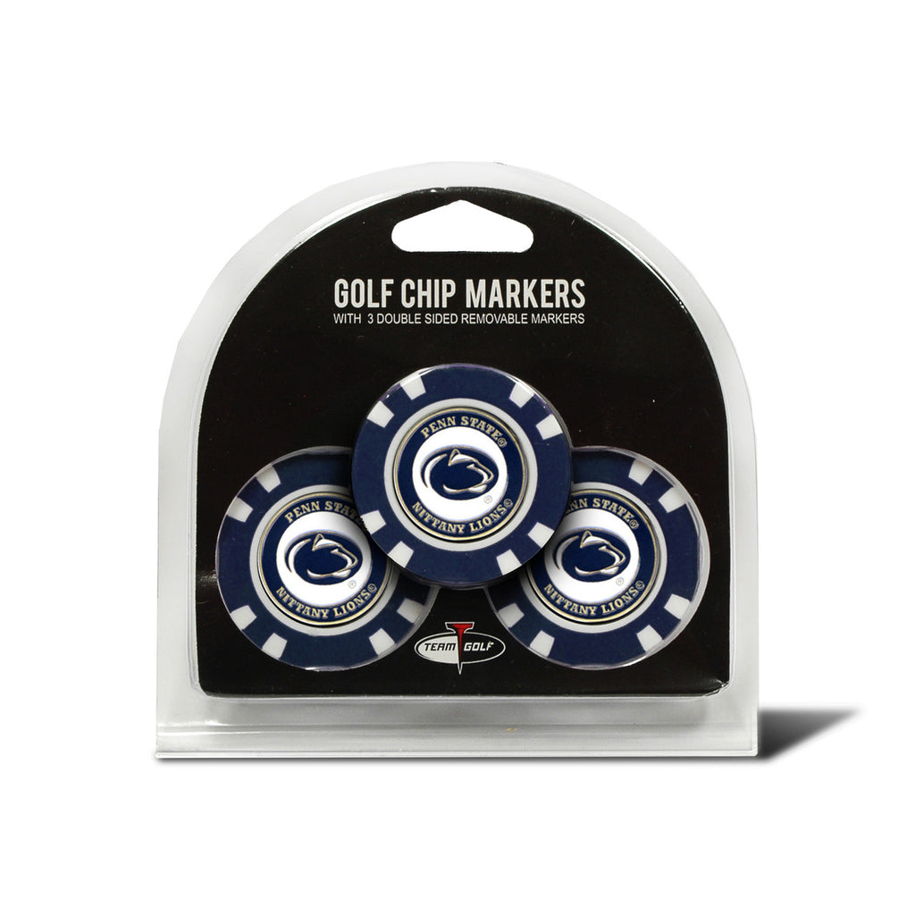 Penn State Nittany Lions Golf Chip with Marker 3 Pack - Team Golf