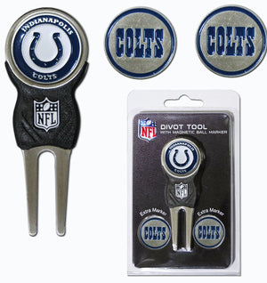 Indianapolis Colts Golf Divot Tool with 3 Markers - Team Golf