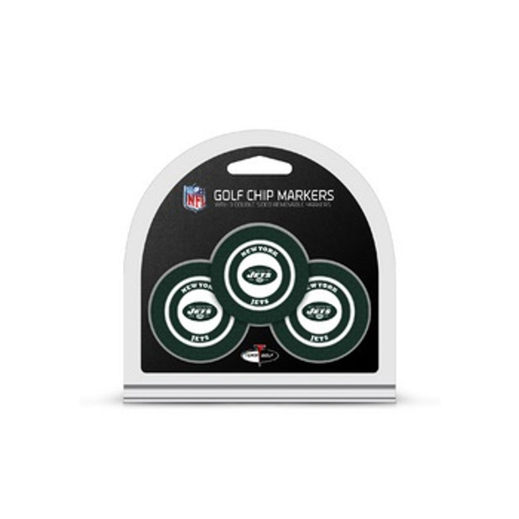 New York Jets Golf Chip with Marker 3 Pack - Team Golf