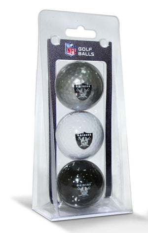 Las Vegas Raiders 3 Pack of Golf Balls - Team Golf