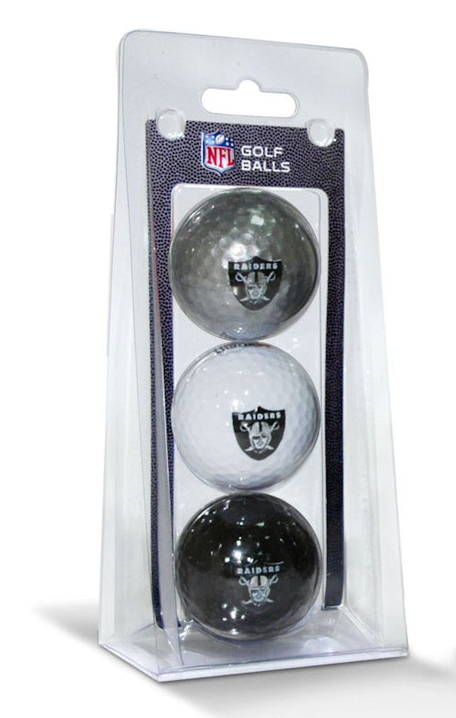 Las Vegas Raiders 3 Pack of Golf Balls - Team Golf