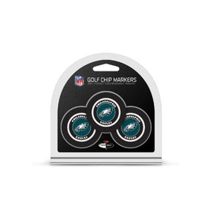 Philadelphia Eagles Golf Chip with Marker 3 Pack - Team Golf