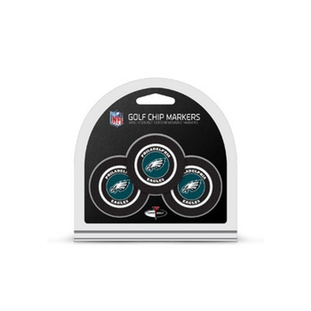 Philadelphia Eagles Golf Chip with Marker 3 Pack - Team Golf