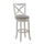 Accera 34'' Swivel Stool - Distressed Antique White - American Woodcrafters