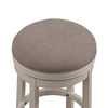 Aversa 34'' Backless Swivel Stool - Distressed Antique White - American Woodcrafters