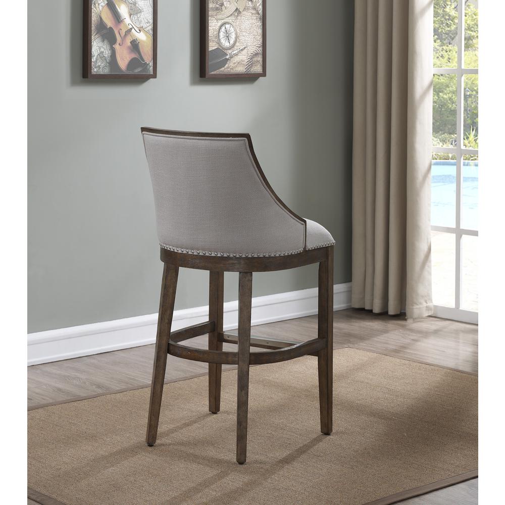 Brewer 30'' Stool - Drift Brown - American Woodcrafters