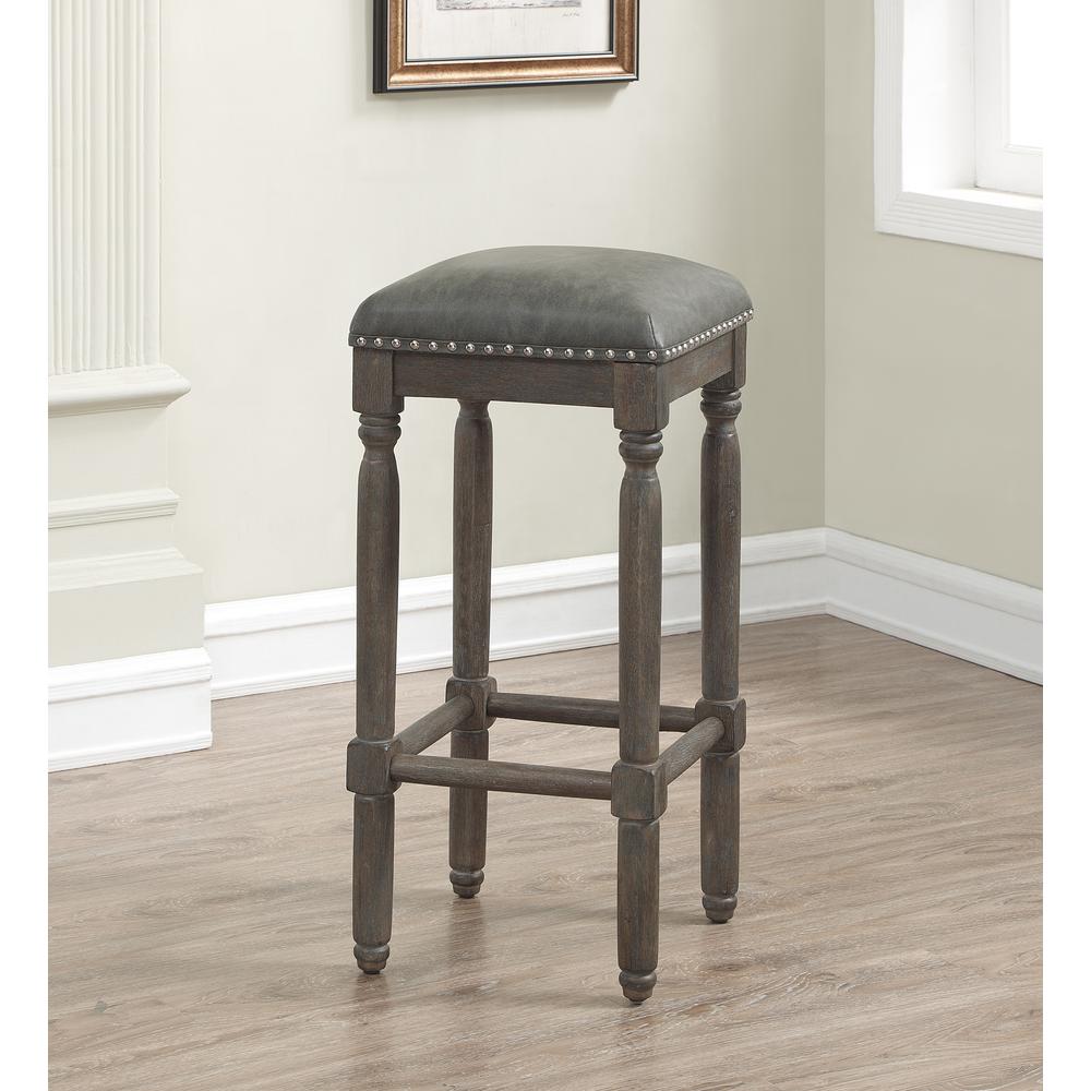 Bronson 26'' Backless Stool - Driftwood - American Woodcrafters