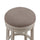 Aversa 30'' Backless Swivel Stool - Distressed Antique White - American Woodcrafters