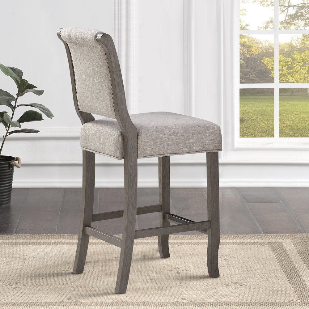 Luxe 26'' Stool - Gray - American Woodcrafters